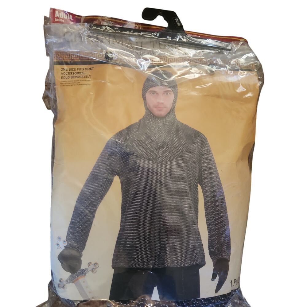 Men's Chainmail Tunic and Cowl One Size Fits Most